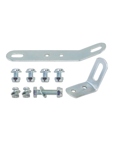 Bracket Bolt/Nut Fender Set-of/9 Chrome.
